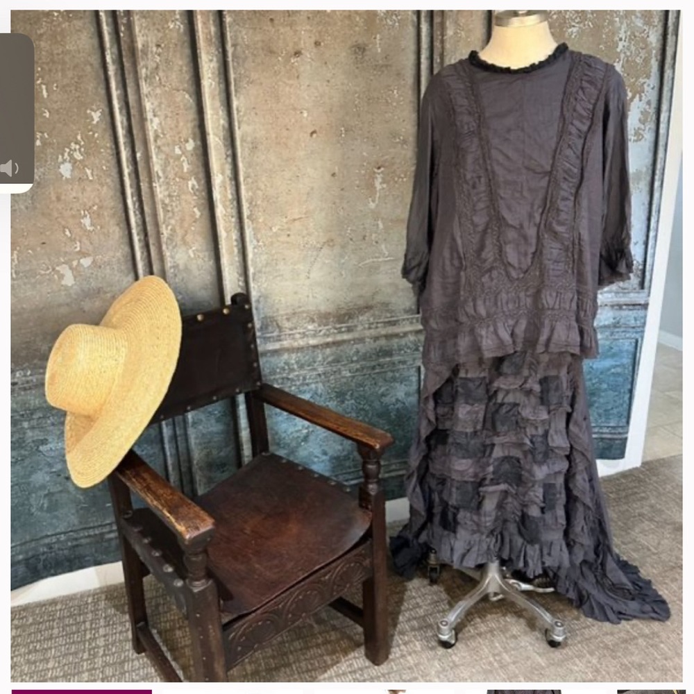 Magnolia Pearl Black Ruffled Dress - Picture 2 of 10